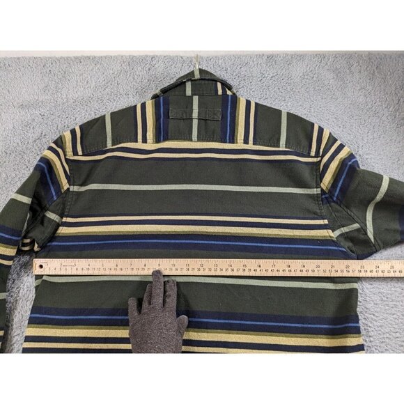 Duluth Trading Shirt Mens Medium Burlyweight Chamois Flannel Long Sleeve Button - Picture 5 of 13